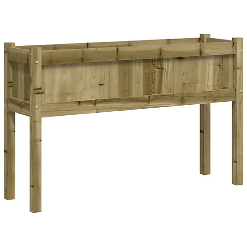 Maison Chic Jardinière,Bac à fleurs - pot de fleur avec pieds 110x31x70 cm bois de pin imprégné -GKD99167