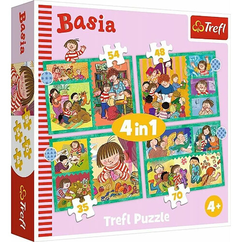 Trefl Puzzle 4w1 Przygody Basi TREFL