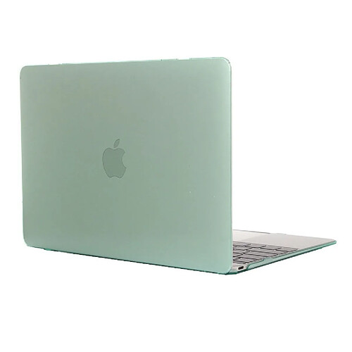 Wewoo Housse Coque Mac Étui de protection dur en cristal transparent coloré pour Macbook 12 pouces vert