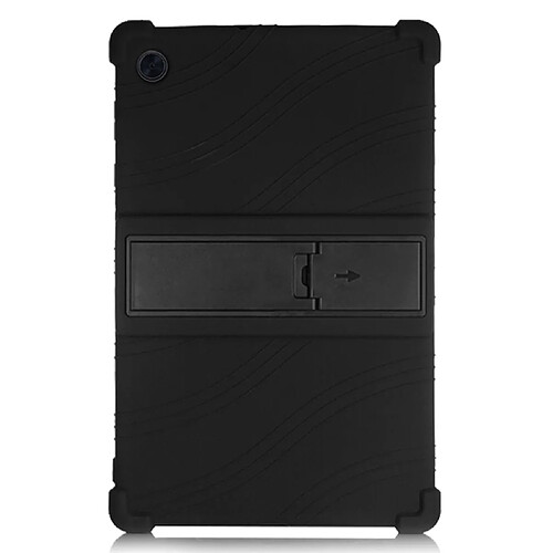 Coque en silicone souple avec béquille coulissante noir pour votre Lenovo Tab M10 HD Gen 2 TB-X306