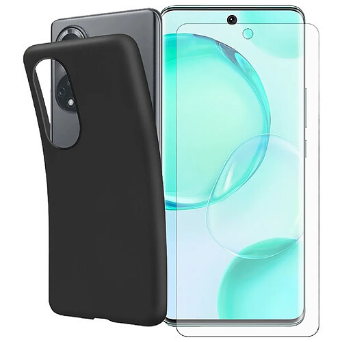 Visiodirect Film protecteur verre trempé pour Huawei Nova 9 taille 6.57" + coque de protection noir