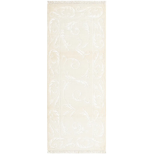 Vidal Tapis de couloir en laine 203x81 beige Darya