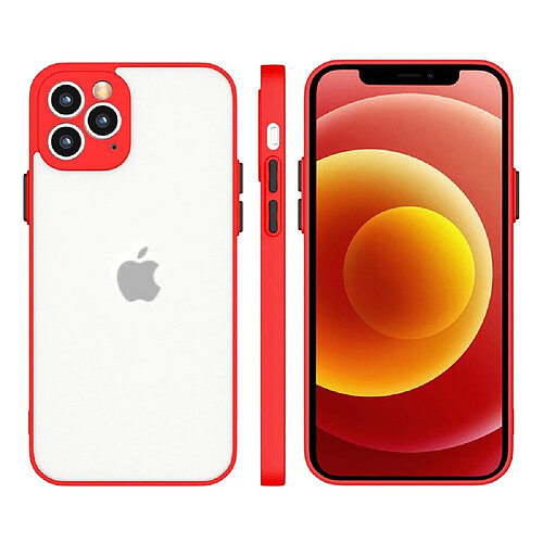 Ozzzo milky coque coque transparente souple en silicone pour xiaomi redmi 9t rouge