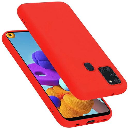 Cadorabo Coque Samsung Galaxy A21s Etui en Rouge