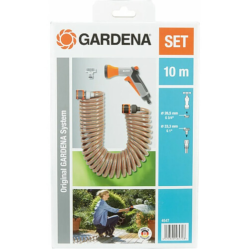 Gardena 4647-Ensemble Tuyau Spirale 10 m