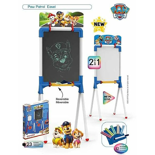 Ardoise double face The Paw Patrol 37 x 32 x 98 cm