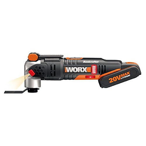 Worx 20V Batterie Li-Ion Outil multifonction avec brosse losem Moteur, 1pièce, wx693