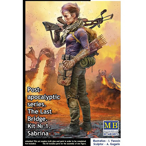 Master Box Figurine Mignature Post-apocalyptic Series. The Last Bridge. Kit No.1. Sabrina