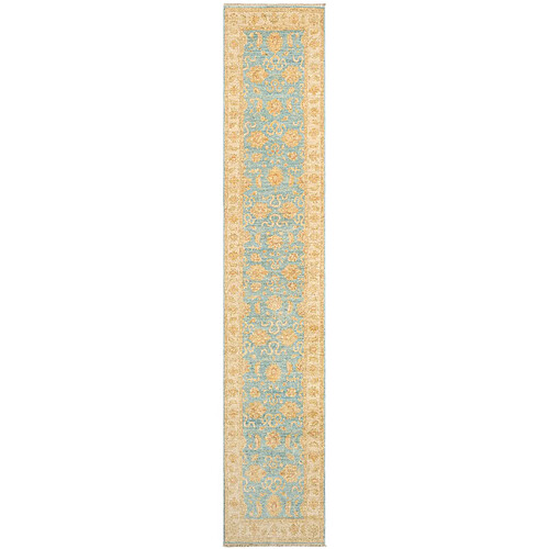 Vidal Tapis de couloir en laine 387x74 beige Kaizar