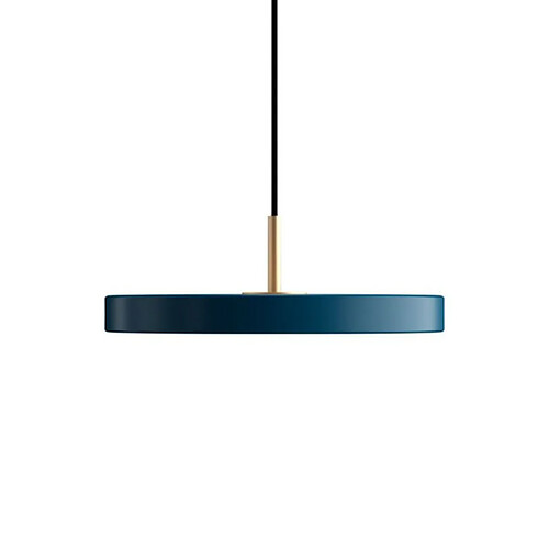 ASTERIA MINI-Suspension LED Acier/PMMA Ø31cm Bleu pétrole Umage (Vita Copenhagen) - designé par Soren Ravn Christensen