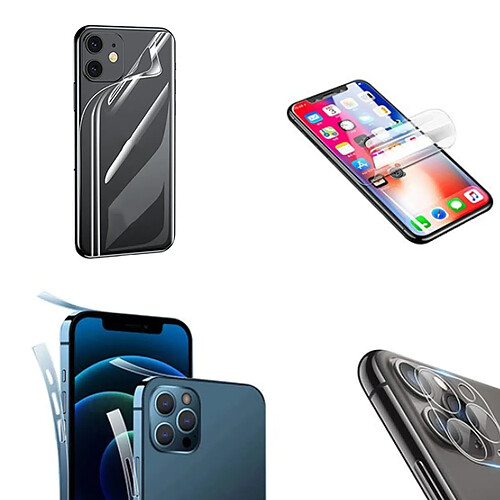 PHONECARE Kit Film Hydrogel 360 Full Coque Avant + Arrière + Bords Latéraux + Film Caméra Arrière pour Apple iPhone XR