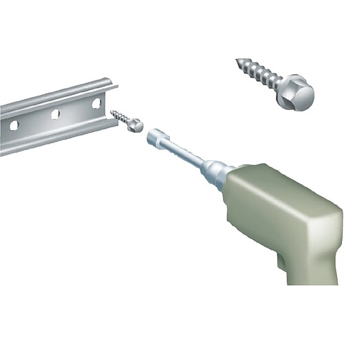 vis auto-taraudeuse tête hexagonale - 6.3 x 16 mm - thalassa - schneider electric nsys16m6hs