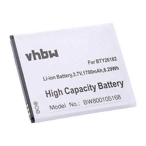 vhbw batterie 1700mAh pour téléphone Smartphone portable Wiko Rainbow Lite, Stairway, Bloom, Barry comme BTY26182 BTY26182MOBISTEL/STD