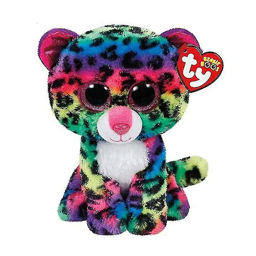 Universal Animaux en peluche - chat, chien hibou, dragon, panda, girafe, pingouin, flamand, (léopard arc-en-ciel)