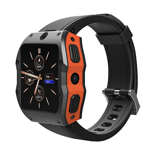 Yonis Montre Connectée 4G Étanche IP68 Dual Caméra