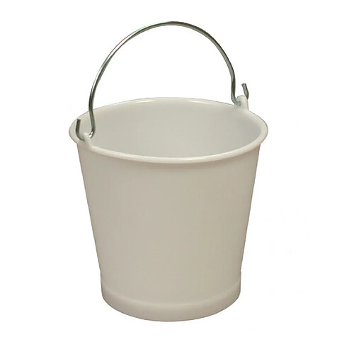 SEAU 10 Litres BLANC ANSE INOX - GILAC