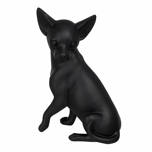 BigBuy Home Figurine Décorative Doré Chien 15,4 x 13,5 x 24 cm