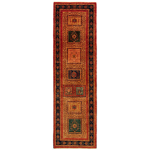 Vidal Tapis de couloir en laine 288x82 rouge Kashkuli