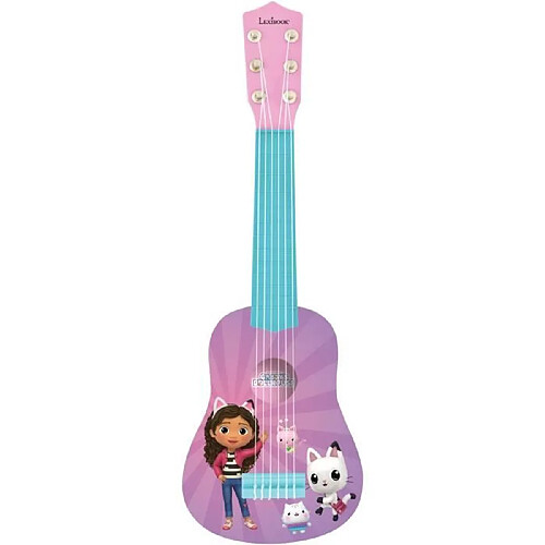 Lexibook - Ma Premiere Guitare Gabby et la maison magique - 53cm - Guide d'apprentissage inclus