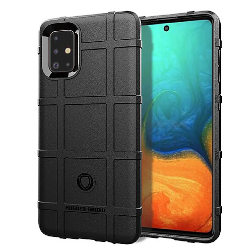 Wewoo Coque Souple Pour Galaxy A71 TPU antichoc à couverture totale Noir