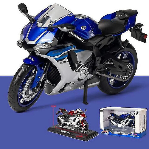 Universal 1:12 Motorcycle Toy Motorcycle Racing Car Models Cars Toys for Children Collectible (bleu)