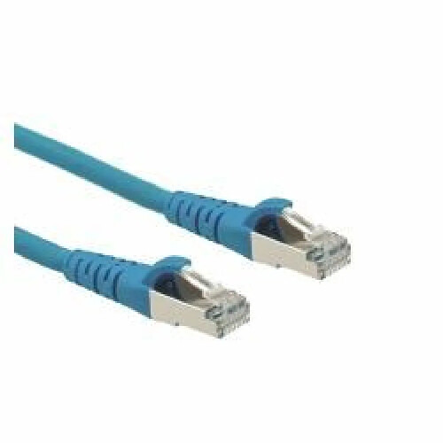 ROLINE CAT.6a S/FTP câble de réseau 1 m Cat6a S/FTP (S-STP) Bleu (ROLINE S/FTP PatchCd C6A.LSOH.CL.blue.1m)