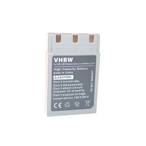 vhbw Li-Ion batterie 750mAh (3.7V) pour appareil photo DSLR Concord 4342z