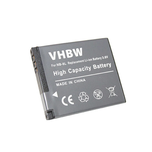 Vhbw Batterie Li-Ion pour appareil photo CANON, remplace le modèle NB-8L