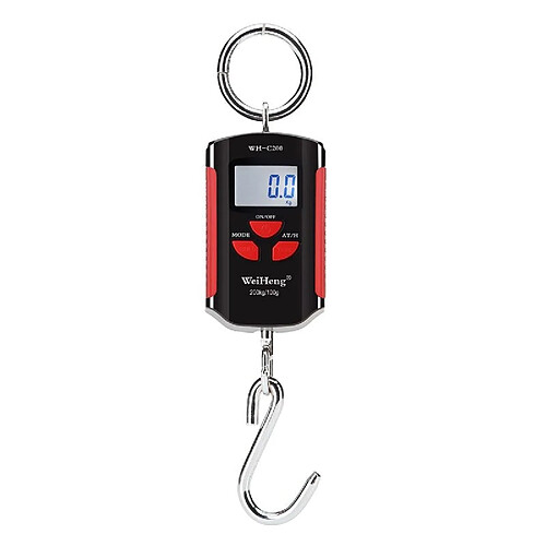 Universal Échelle de grue portable mini lourde électronique numérique en acier inoxydable crochet balance de poids LCD(Rouge)