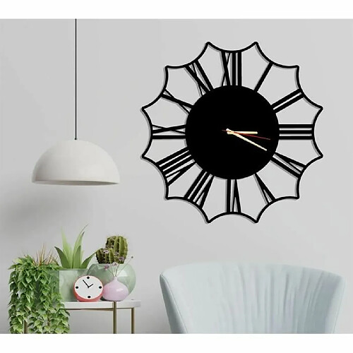 DEKORY Florya Horloge Murale en Métal 50cm