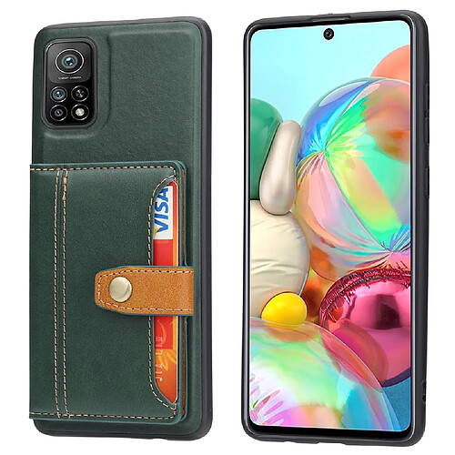 Coque en TPU + PU avec béquille, vert pour votre Xiaomi Redmi Note 11 Pro 4G (MediaTek)/Note 11 Pro 5G (Qualcomm)