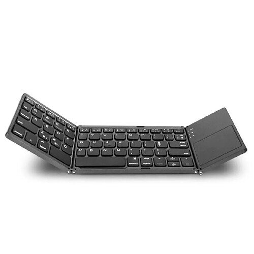 Universal Ultra-mince Bluetooth avec clavier tactile 3 claviers pliants et portables pour iPad Pro 112020 pour iPad Pro 12.9 2018 2020 | Clavier (noir)