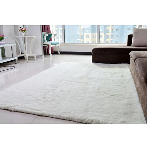 moelleux tapis antidérapant shaggy zone tapis chambre tapis tapis de sol herbe vert blanc