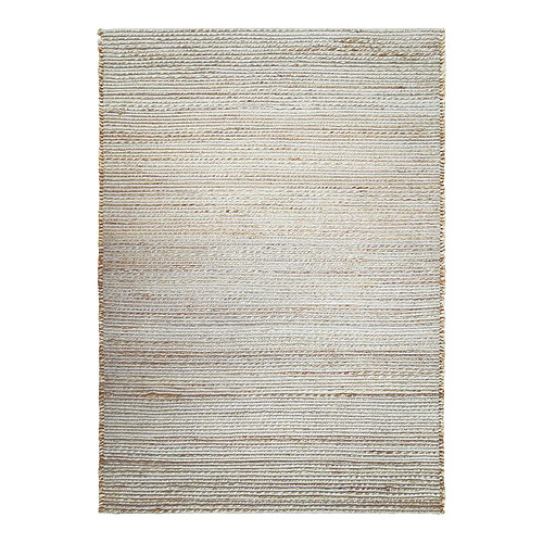 Thedecofactory MARAGE - Tapis tissé et tressé en jute et coton naturel 120x170