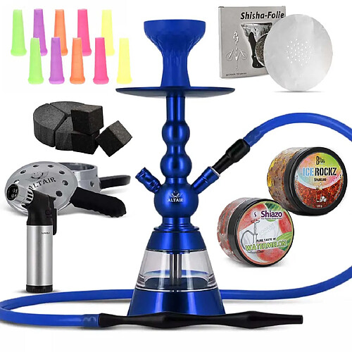 Pack Chicha Altair Khephren Sultan Bleu prêt à l’emploi