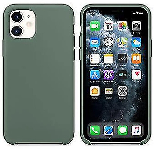 Universal Couverture de boîtier en silicone liquide pour amortissement de protection Apple iPhone 11