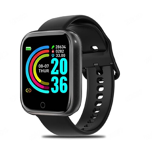 Universal Smartwatch Hommes Femmes Smartwatch Etui en alliage Connectivité Bluetooth Écran de sport Bracelet de fitness Femmes Smartwatches Hommes | Smartwatches (Noir)