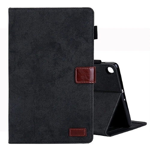 Wewoo Housse Coque Etui à rabat horizontal en cuir de style affaires pour Galaxy Tab A 8.0 2019 / T290avec support et fente cartecadre photo et fonction veille / réveil noir