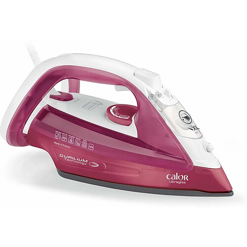 Tefal Fer à repasser vapeur de 0,30L 2400W framboise blanc