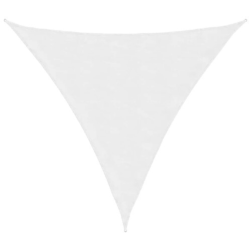 ComfortXL Voile De Parasol Tissu Oxford Triangulaire 4,5x4,5x4,5 M Blanc