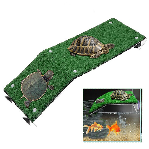 Universal Escalade Tortue Plateforme Ventouse flottante Reptiles Terrasse de rampage Tortue Habitat Repos Aquarium Sèche Décoration | Habitat Décoration