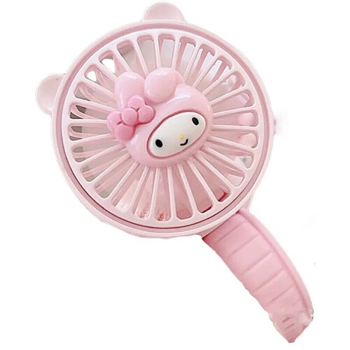 (mélodie) Ventilateur de Montre de Dessin Animé de la Série Sanrio Chargeur Usb Poignet Portable Mini