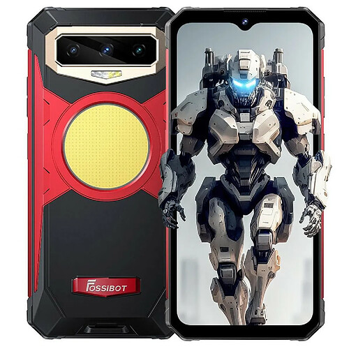 FOSSiBOT F102 Smartphone robuste débloqué 2023, 12 Go + 256 Go, caméra avant 32MP + caméra arrière 108MP, 16500mAh, Android 13.0, écran FHD+ de 6,58 pouces, lumières de camping 3W, GPS NFC