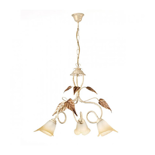 Onli Suspension VANDA 3 Light Verre,Métal Ivoire