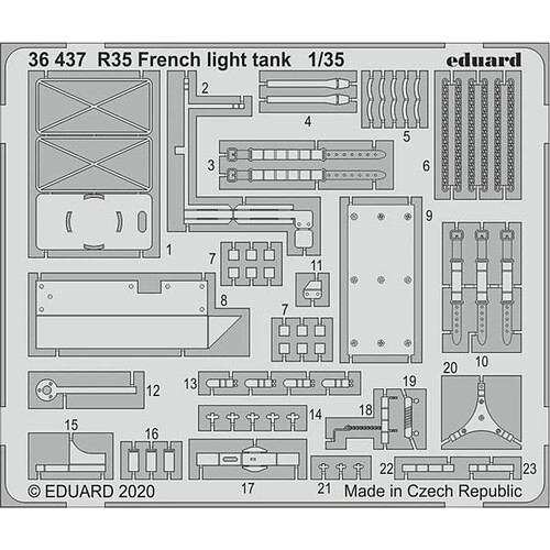 R35 French light tank for Tamiya - 1:35e - Eduard Accessories