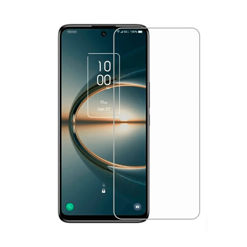 PHONECARE Verre Trempé ClearGlass pour TCL 30 V 5G - Transparent / Noir