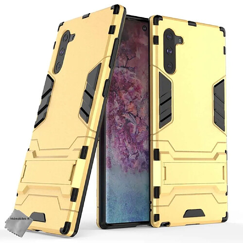 Htdmobiles Coque rigide anti choc pour Samsung Galaxy Note 10 + film ecran - OR