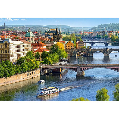 View of Bridges in Prague,Puzzle 500 Tei - Castorland