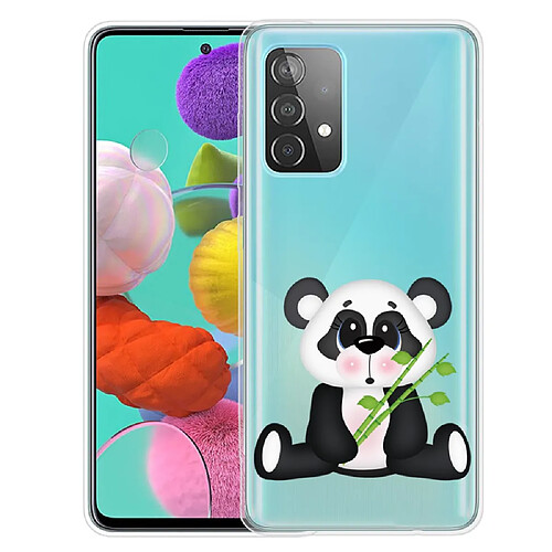 Coque en TPU anti-rayures Panda avec bambou pour votre Samsung Galaxy A13 4G