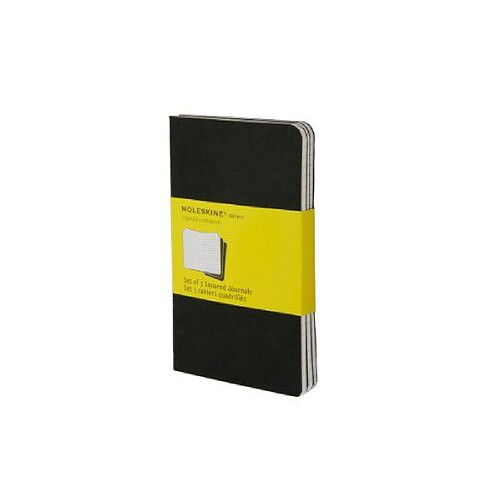 Moleskine Cahier quadrillé - Format de poche - Couverture souple en carton noire - 9 x 14 cm